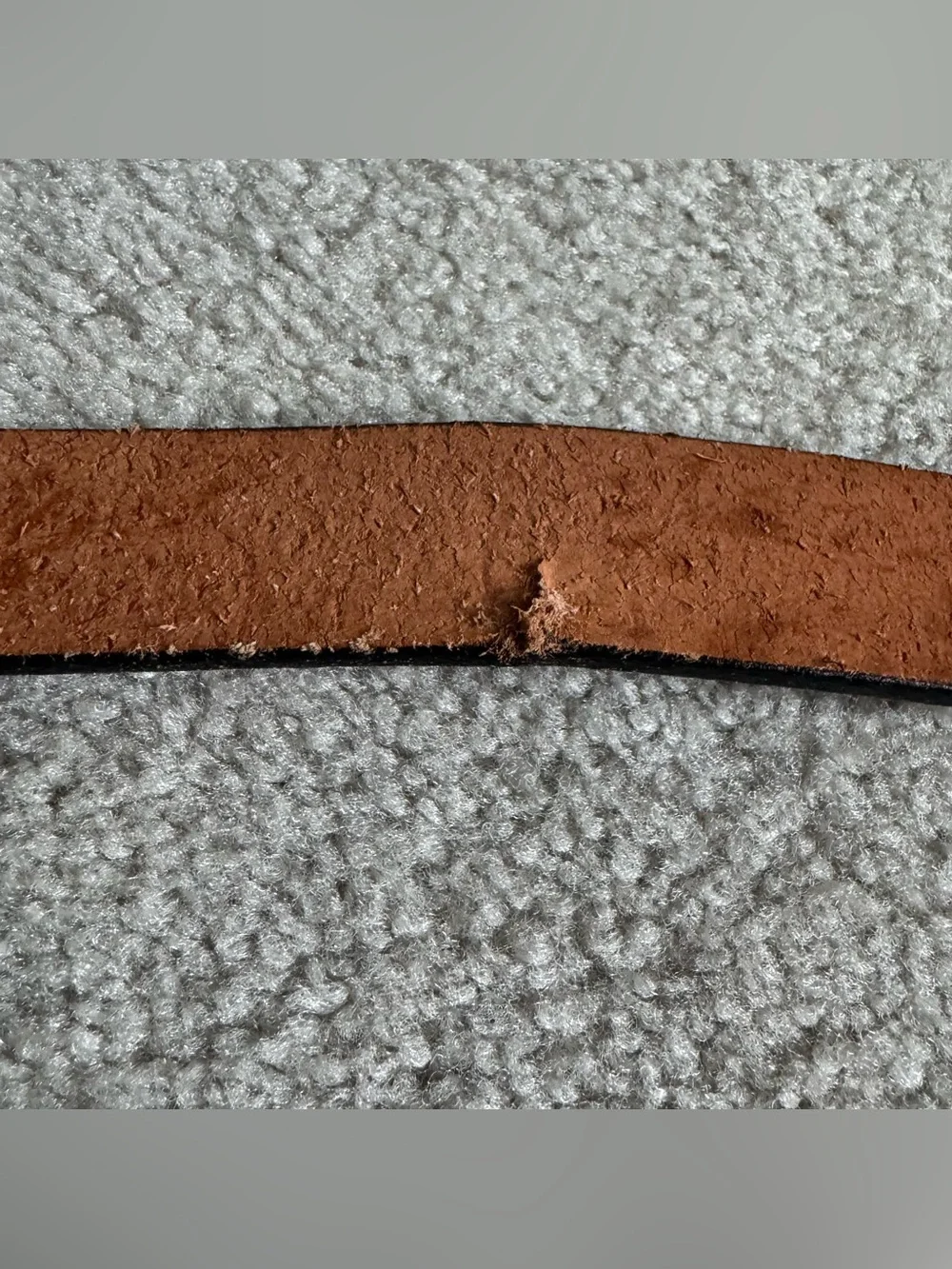 Trucker Mack / Semi Truck Mountain Outdoors Scene Brown Vintage Leather Belt
